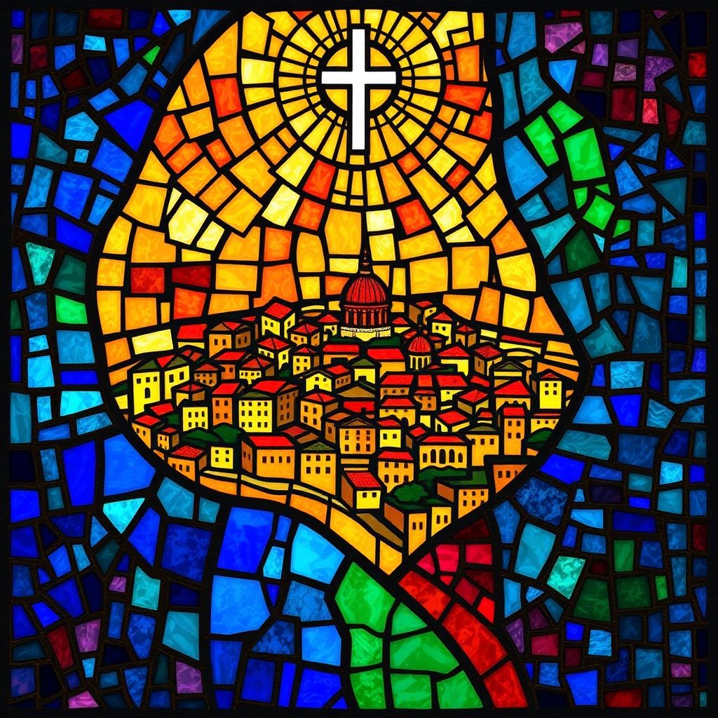 Antioch stained glass artwork