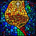 Antioch stained glass artwork