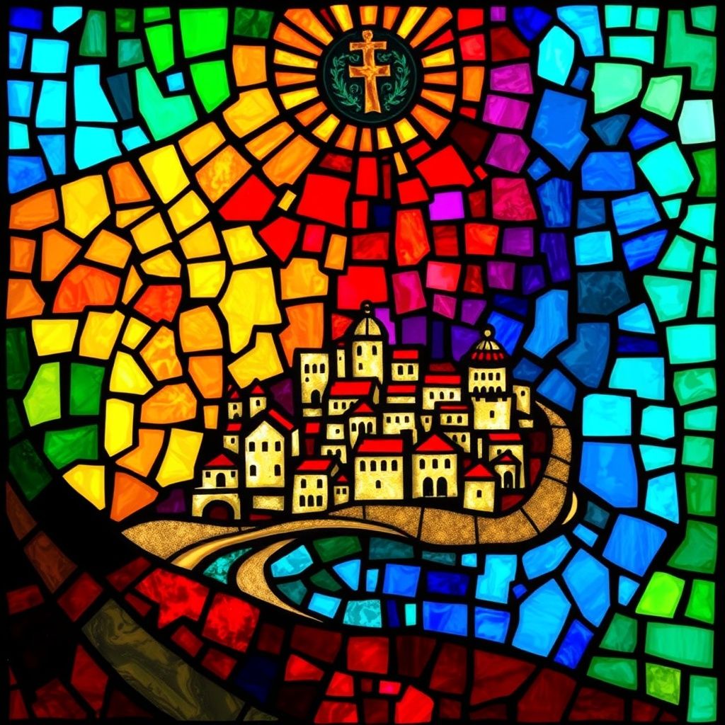 Berea stained glass artwork