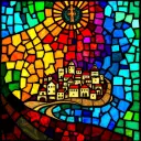 Berea stained glass artwork