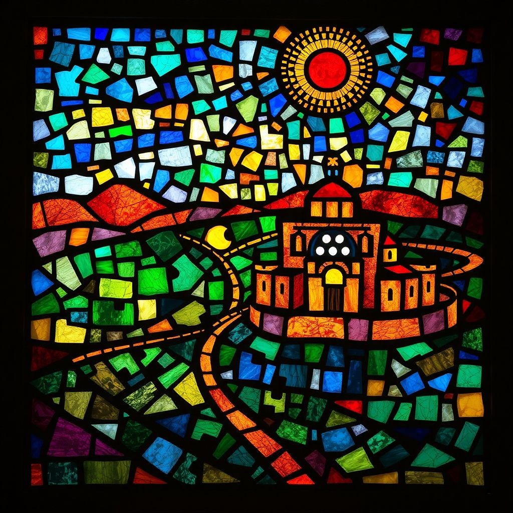 Bethel stained glass artwork