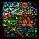Bethel stained glass artwork