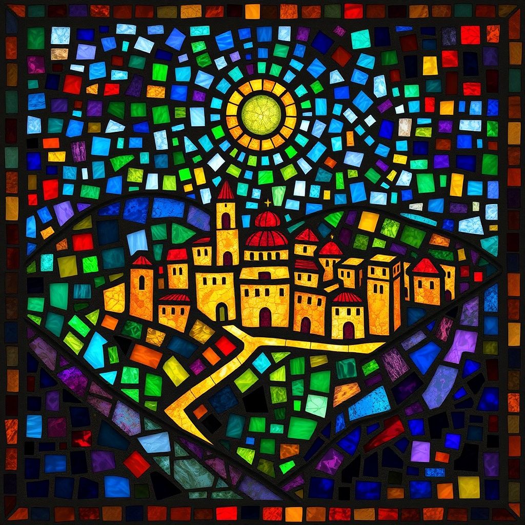 Cenchreae stained glass artwork
