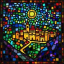 Cenchreae stained glass artwork