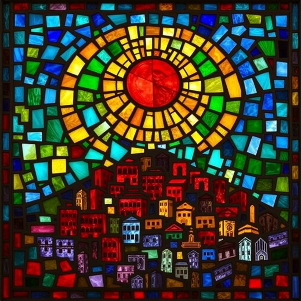 Corinth stained glass artwork
