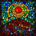 Corinth stained glass artwork