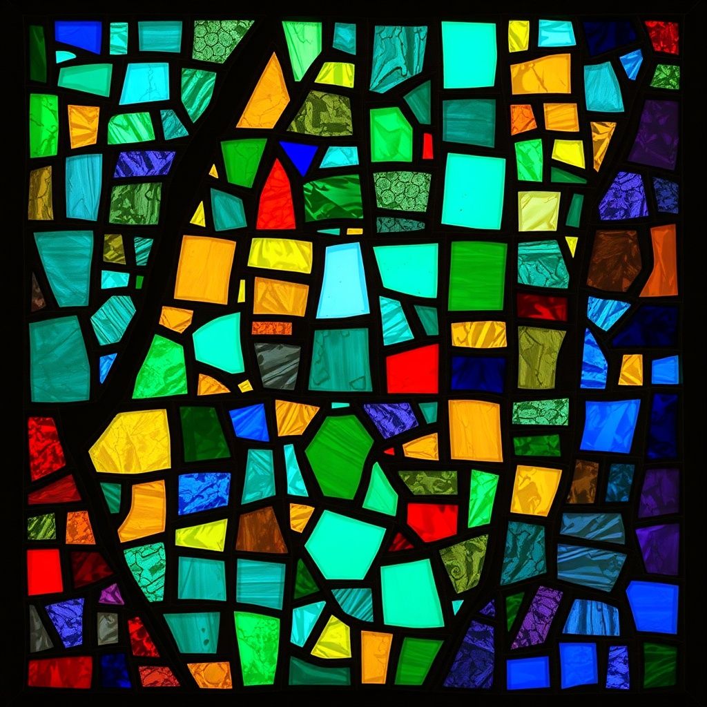 Edom stained glass artwork
