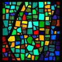 Edom stained glass artwork
