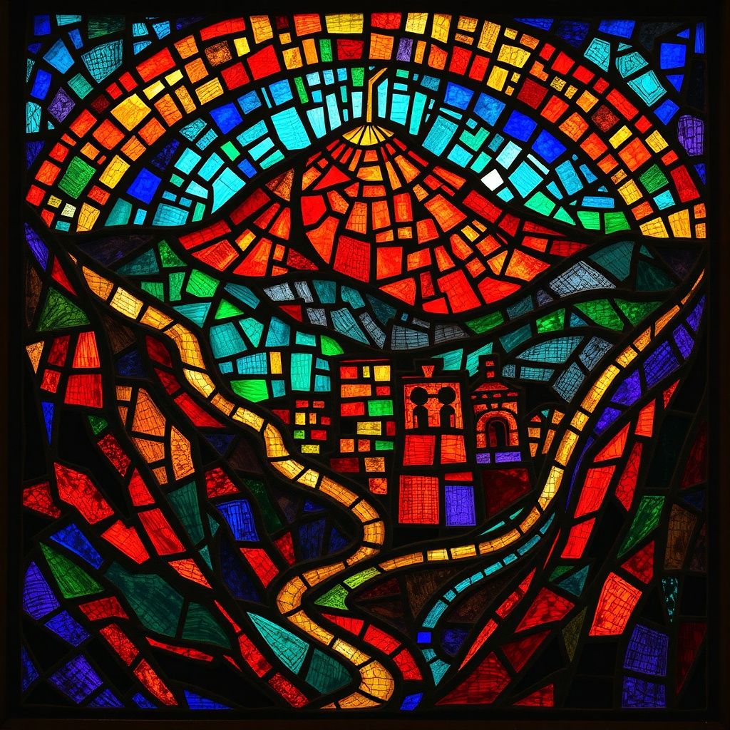Elim stained glass artwork