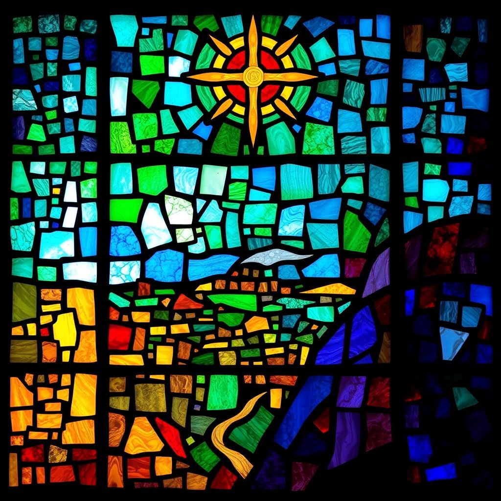 Haran stained glass artwork