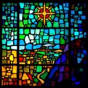 Haran stained glass artwork