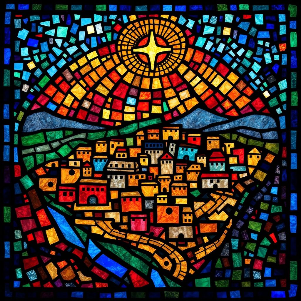Hebron stained glass artwork