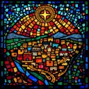 Hebron stained glass artwork