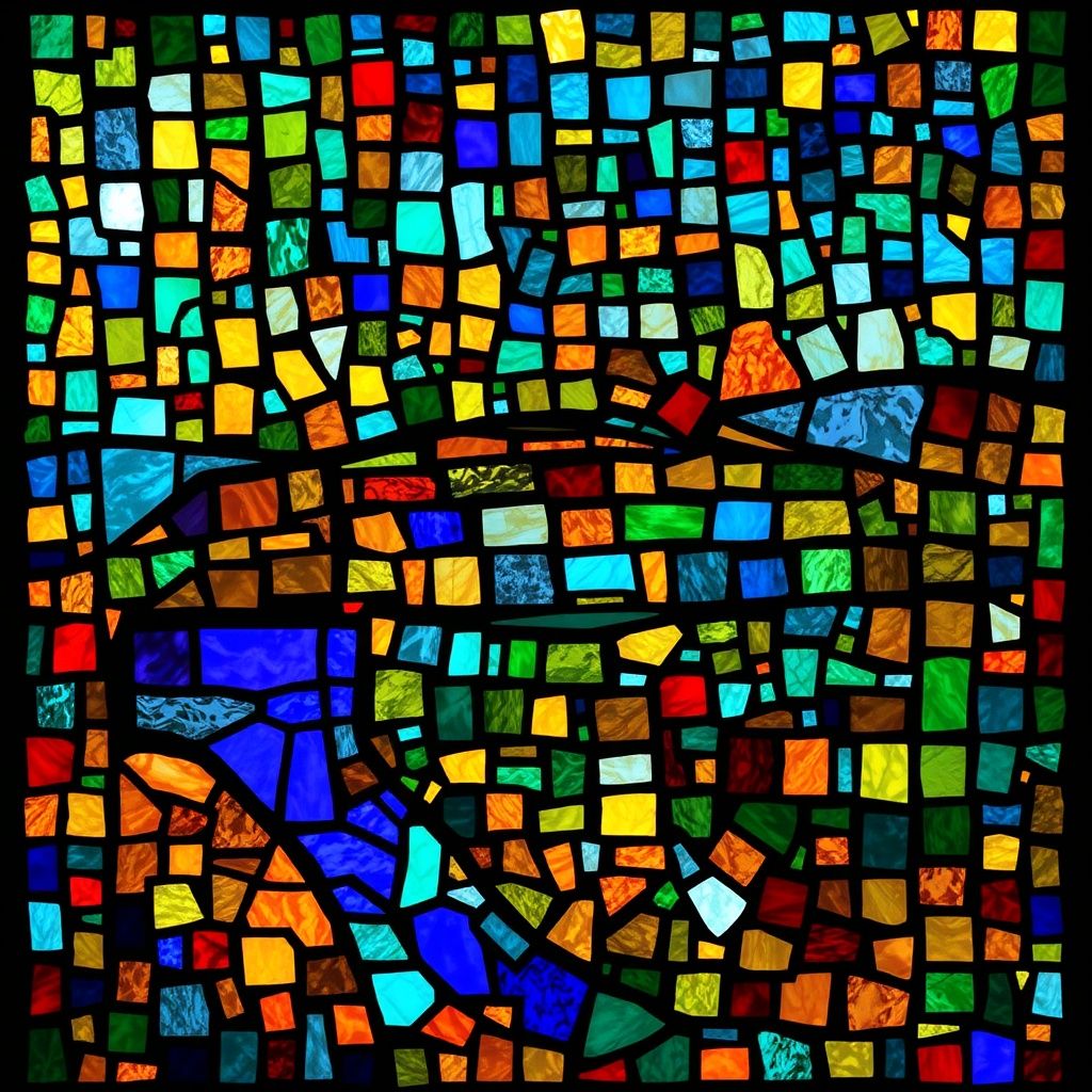 Jericho stained glass artwork