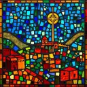 Lystra stained glass artwork