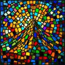 Mount Sinai stained glass artwork