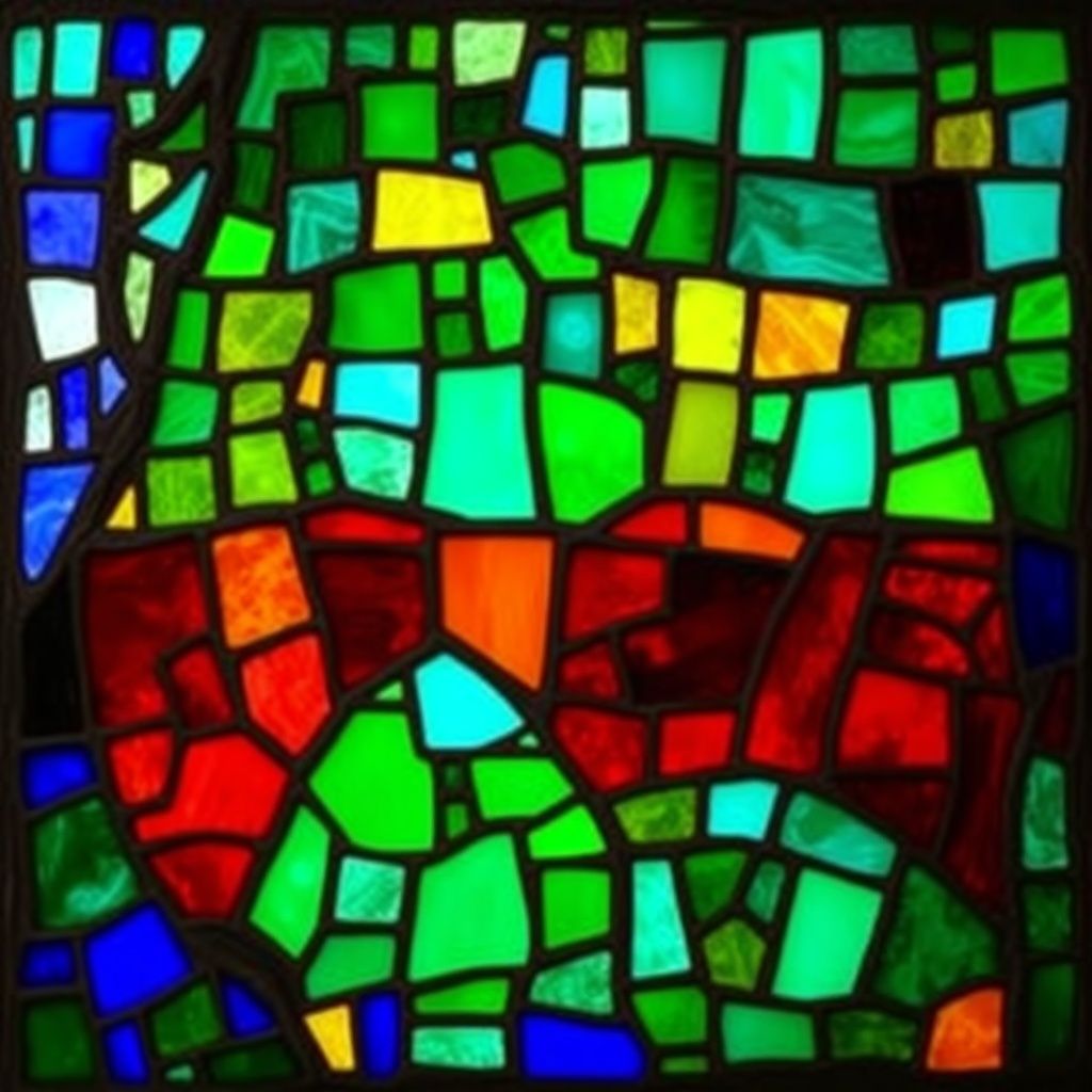Negev stained glass artwork
