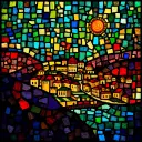 Paphos stained glass artwork