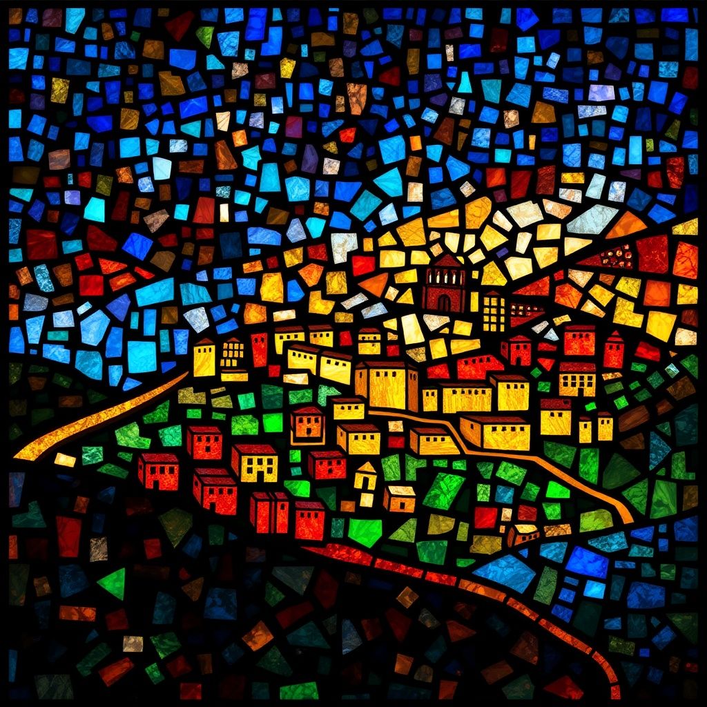 Perga stained glass artwork