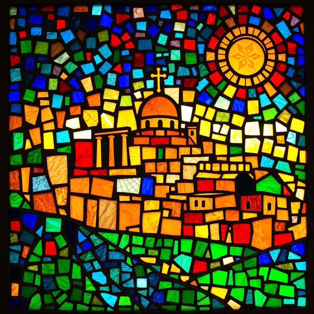 Philippi stained glass artwork