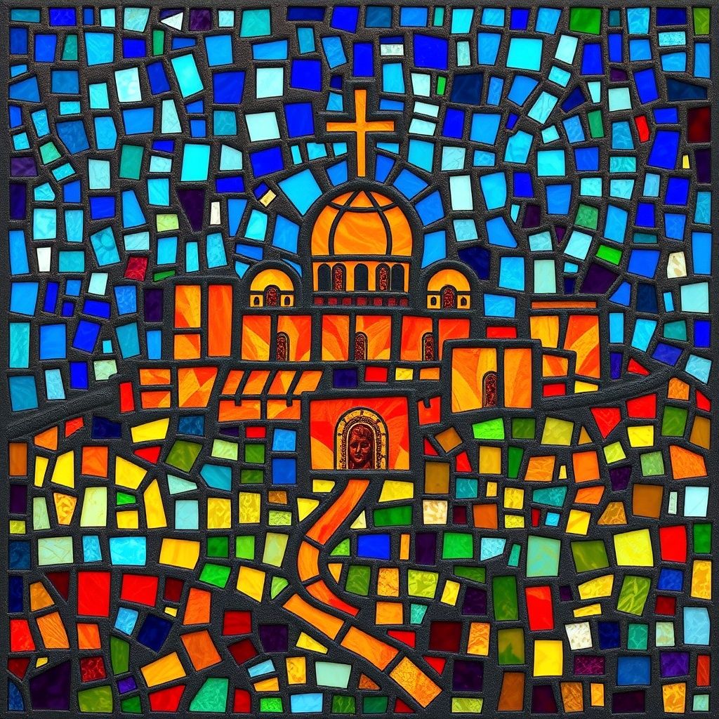 Punon stained glass artwork