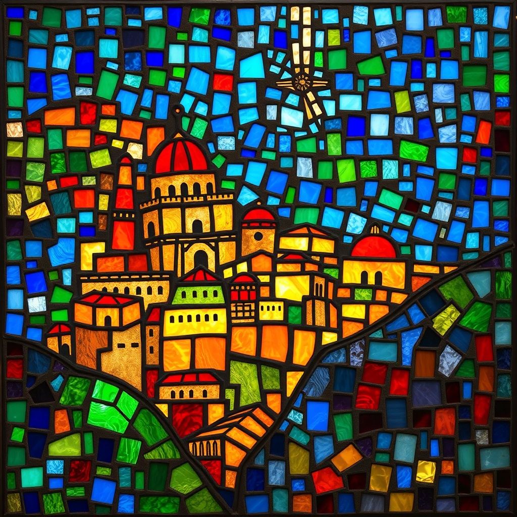 Puteoli stained glass artwork