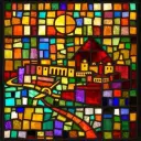 Rameses stained glass artwork