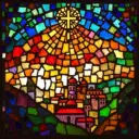 Rhegium stained glass artwork