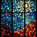 Sea of Galilee stained glass artwork