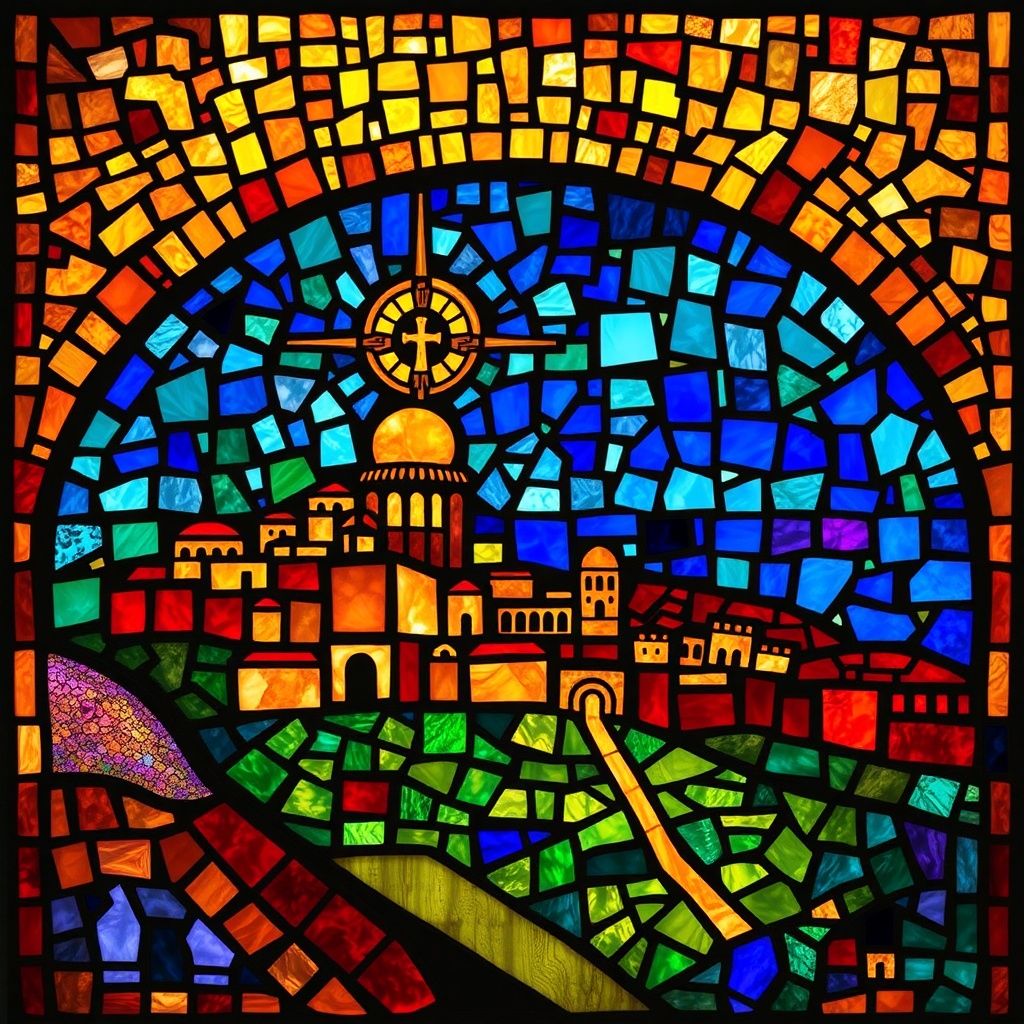 Shechem stained glass artwork