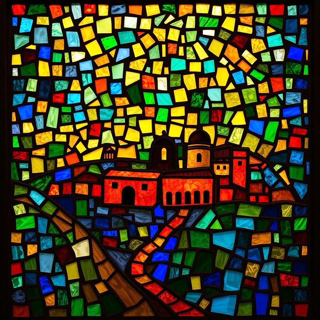 Succoth stained glass artwork