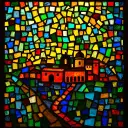 Succoth stained glass artwork