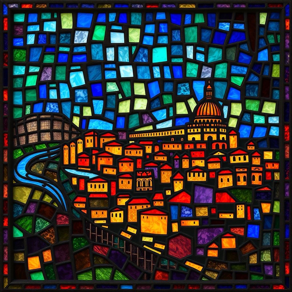 Syracuse stained glass artwork