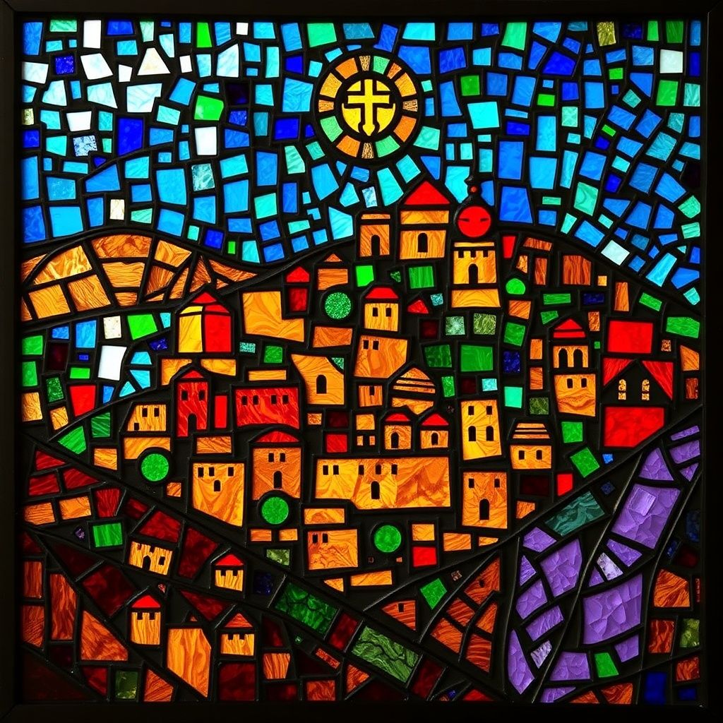 Troas stained glass artwork