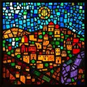 Troas stained glass artwork