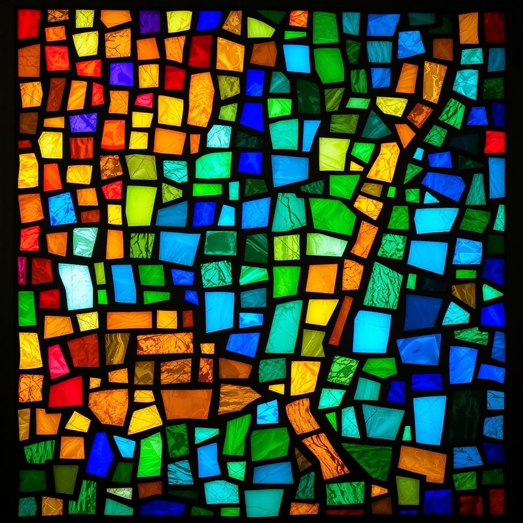 Ur of the Chaldees stained glass artwork