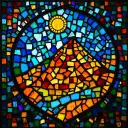 Wilderness of Sin stained glass artwork
